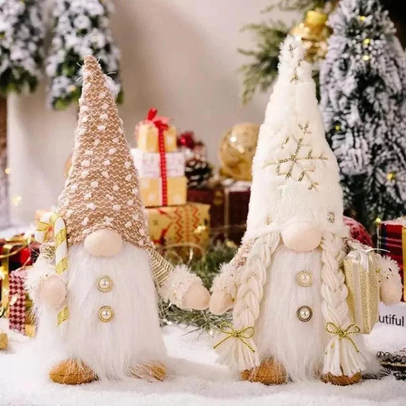 Gnomo de Natal Iluminado com Led para Decoração Kasamô