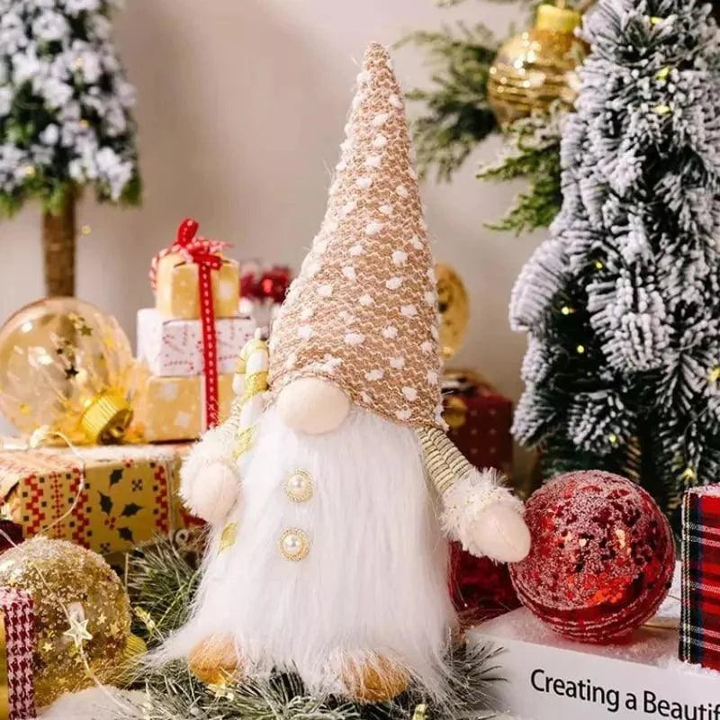 Gnomo de Natal Iluminado com Led para Decoração Kasamô