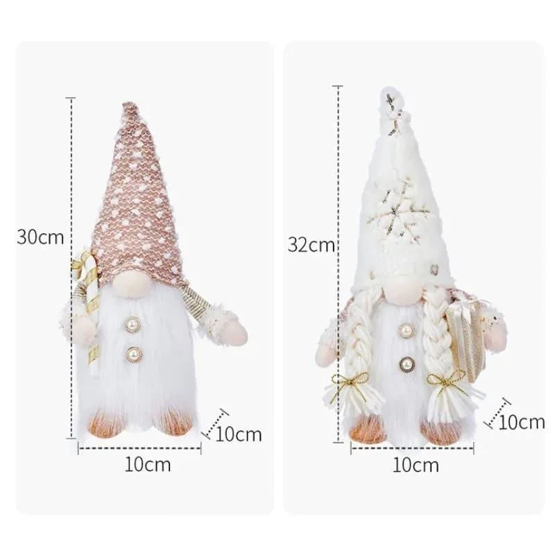 Gnomo de Natal Iluminado com Led para Decoração Kasamô