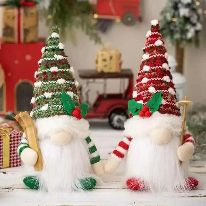 Gnomo de Natal Iluminado com Led para Decoração Kasamô