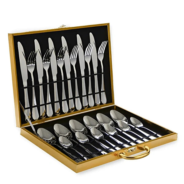 Conjunto Michigan Luxo de 24 peças com Maleta Aveludada - Kasamô