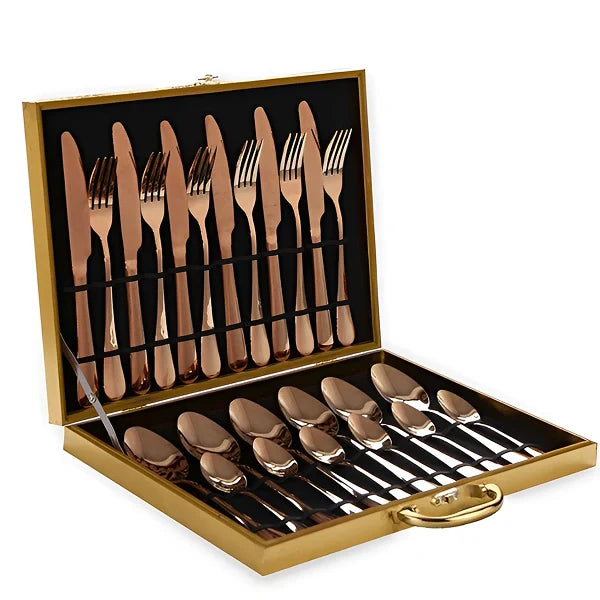 Conjunto Michigan Luxo de 24 peças com Maleta Aveludada - Kasamô