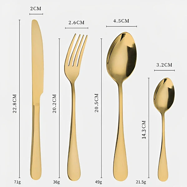 Conjunto Michigan Luxo de 24 peças com Maleta Aveludada - Kasamô