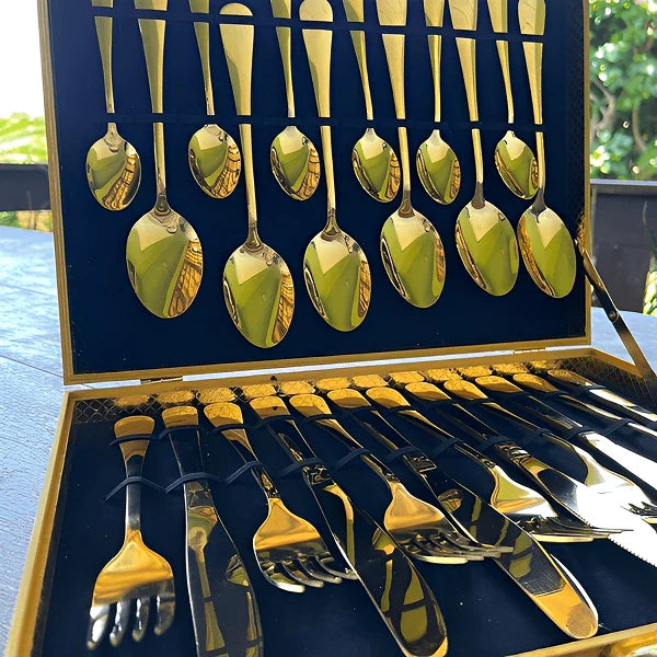 Conjunto Michigan Luxo de 24 peças com Maleta Aveludada - Kasamô