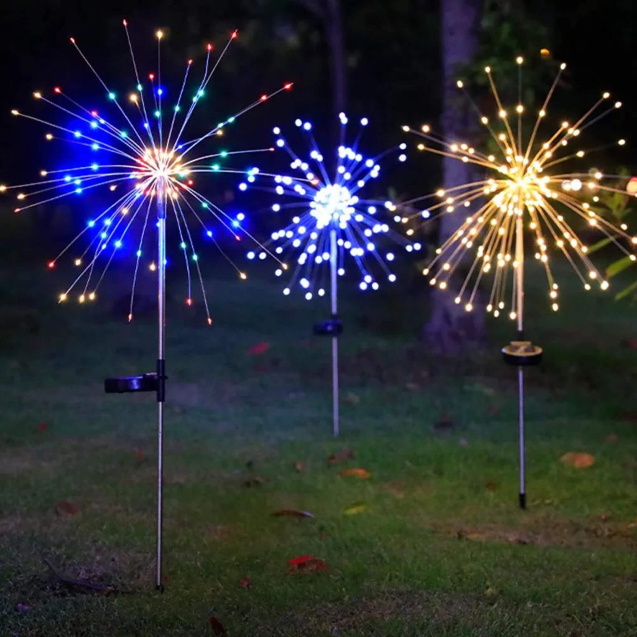 Led Solar - Fogos de Artifício Decoração de Natal