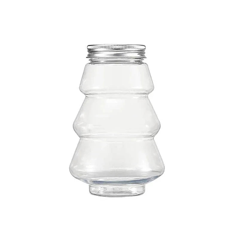 Pote de Natal para Festas árvore Verde e Boneco de Neve Kasamô