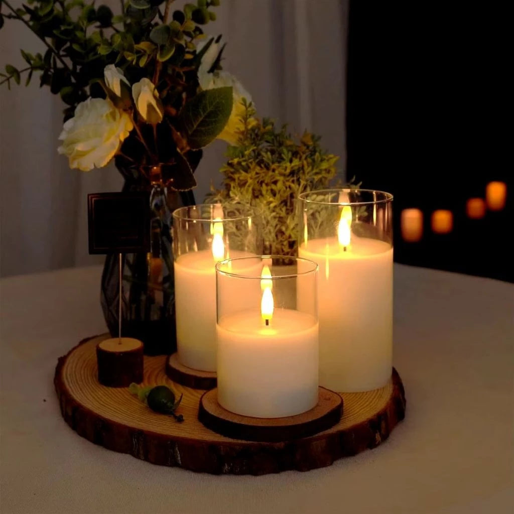 Velas Decorativas de Led Kasa Decor - Kit com 3