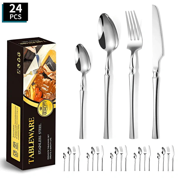 Jogo de Talheres de 24 Peças Roma - Kasamô