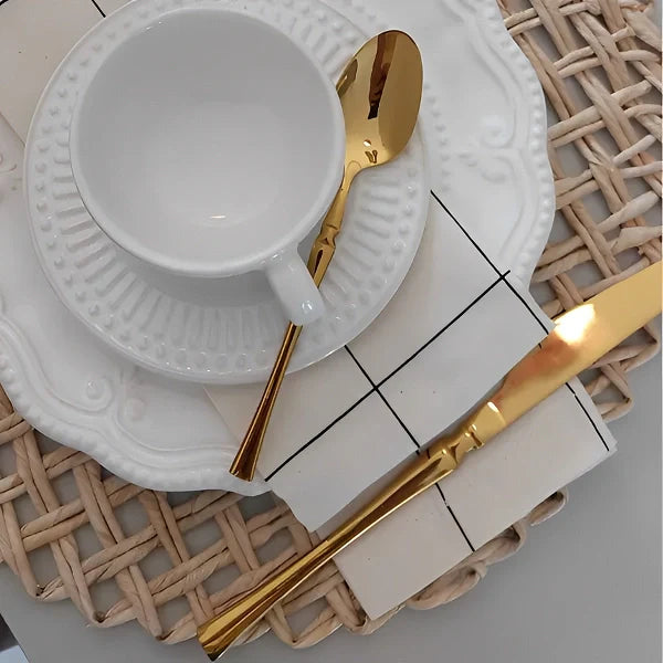 Jogo de Talheres Europeu de 30 Peças Roma - Kasamô