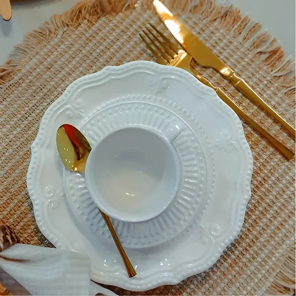 Jogo de Talheres Europeu de 30 Peças Roma - Kasamô