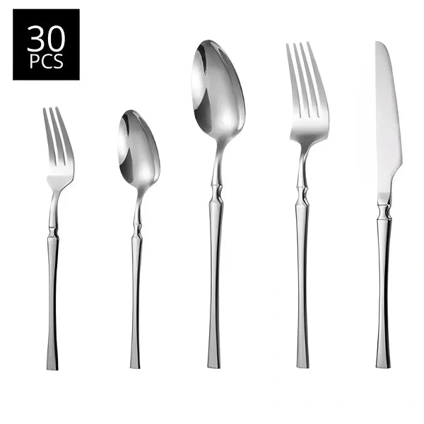 Jogo de Talheres Europeu de 30 Peças Roma - Kasamô