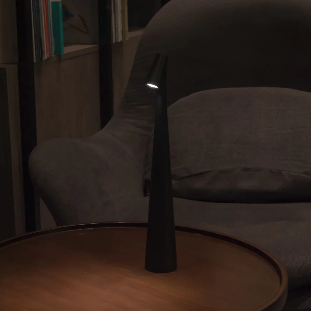 Luminária de Mesa Sem Fio Recarregável Artesanato Estilo Africano
