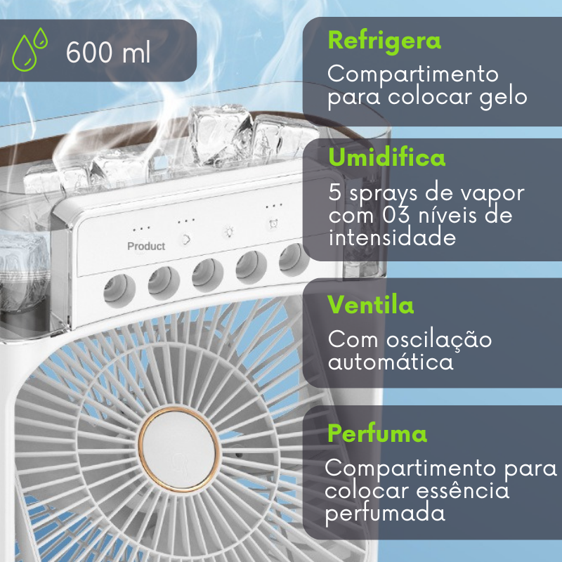 ResfriMax™ - Ar Condicionado Portátil [FRETE GRÁTIS]