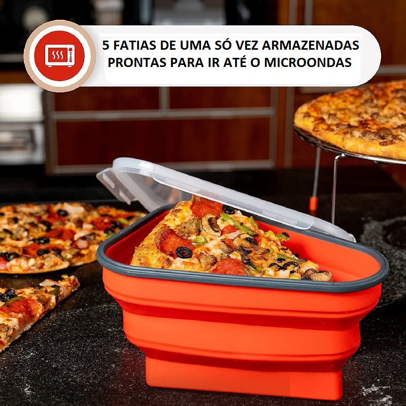 Porta Pizza em Silicone Retrátil