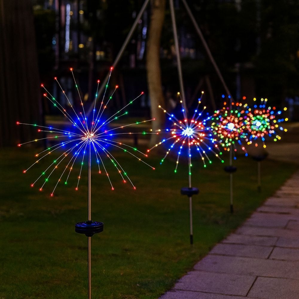 Led Solar - Fogos de Artifício Decoração de Natal