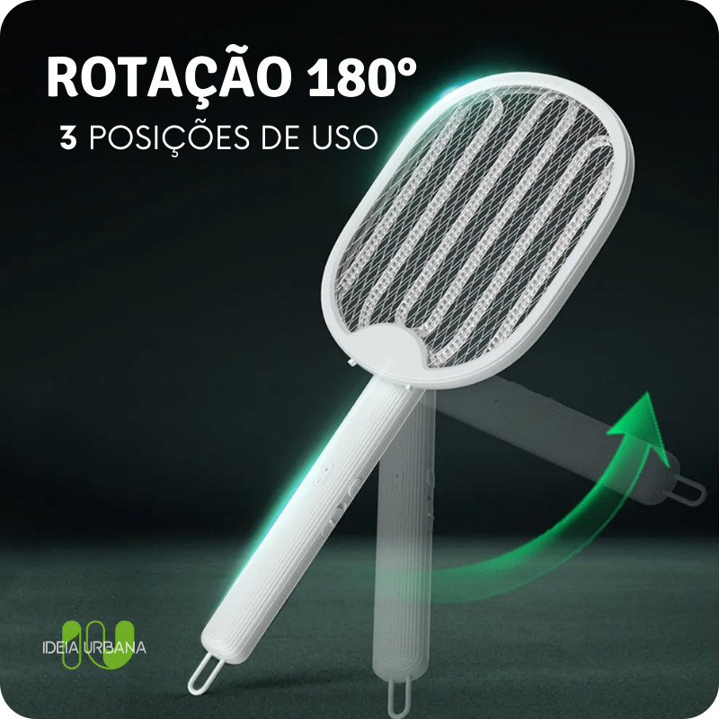 Raquete Mata-Mosquito MaxBOlt™ - Com Ions de Atração [Queima de Estoque]