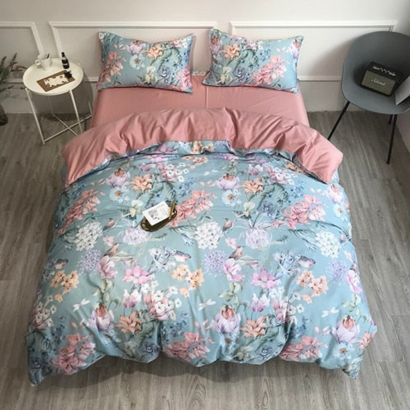 Conjunto de Roupas de Cama Algodão Egípcio Luxury Confort 4 Peças