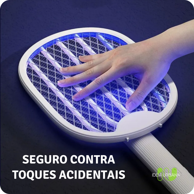 Raquete Mata-Mosquito MaxBOlt™ - Com Ions de Atração [Queima de Estoque]