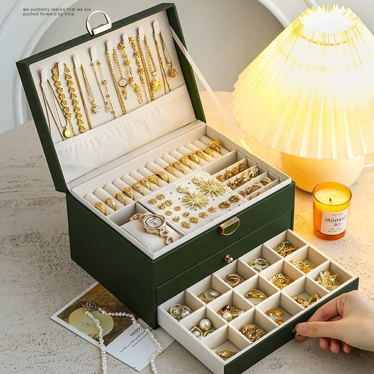 Caixa organizadora de joias 3 Camadas