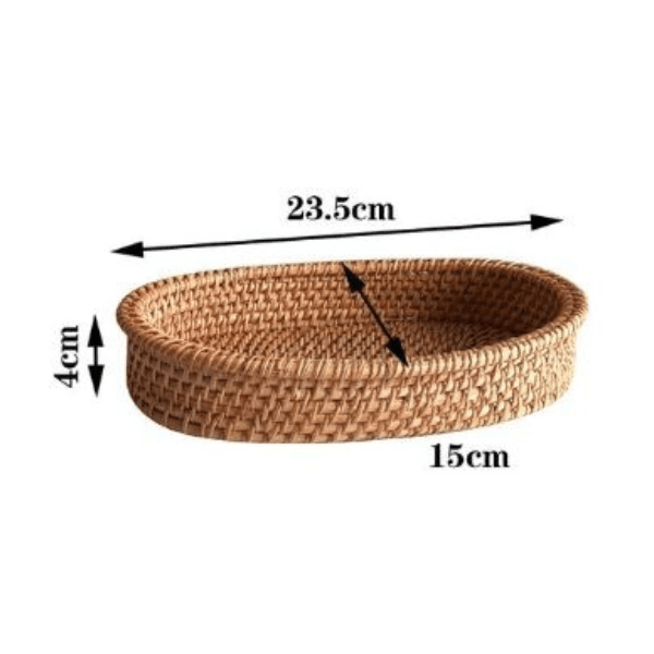 Cesto Artesanal em Rattan Manila - Kasamô