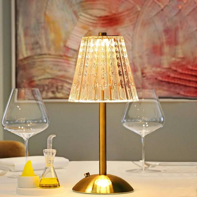 Abajur de Mesa LED Sem fio Recarregável Elegante
