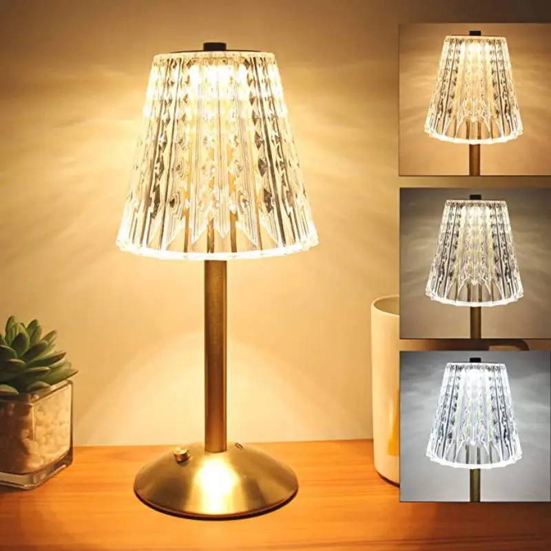 Abajur de Mesa LED Sem fio Recarregável Elegante