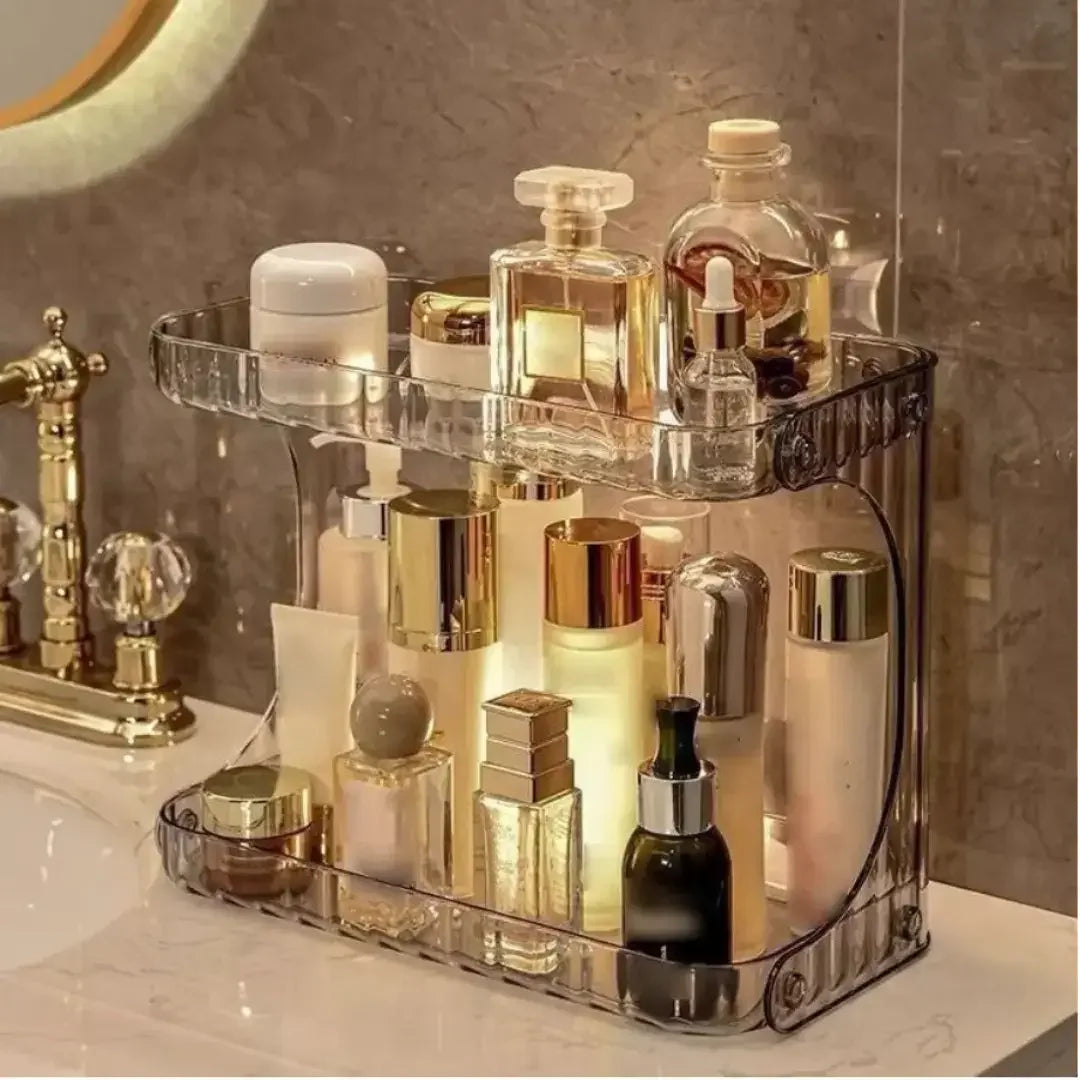 Organizador Multiuso de Acrílico com 2 Andares