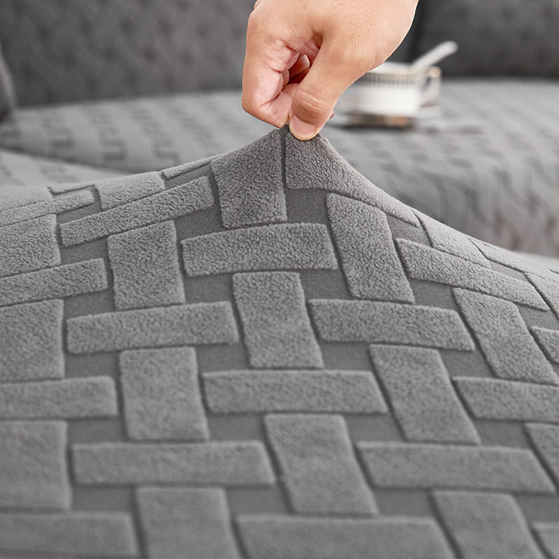 Capa Decorativa de Cadeira de Jantar em Tecido Jacquard Cruzado