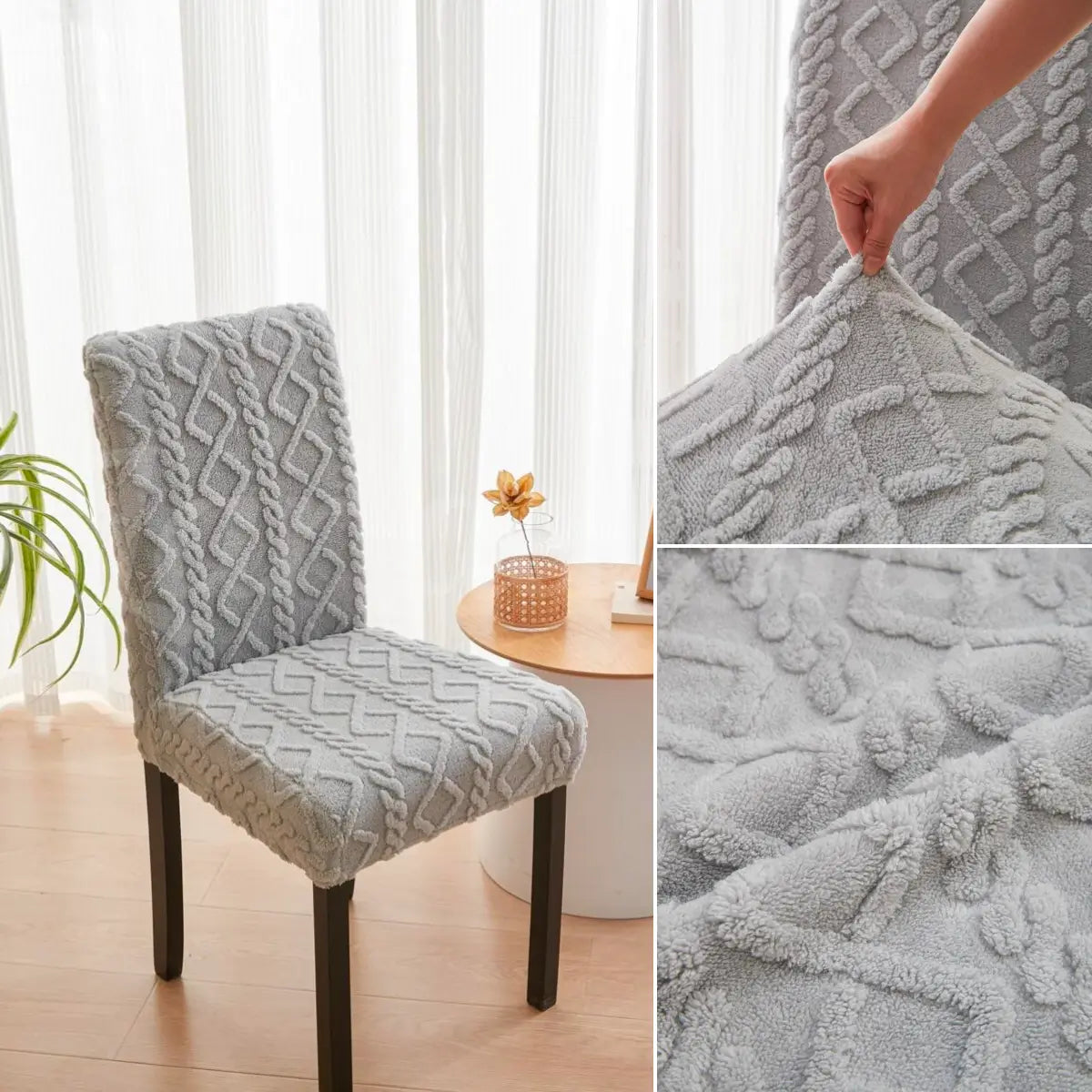 Capa de Cadeira estilo Crochê