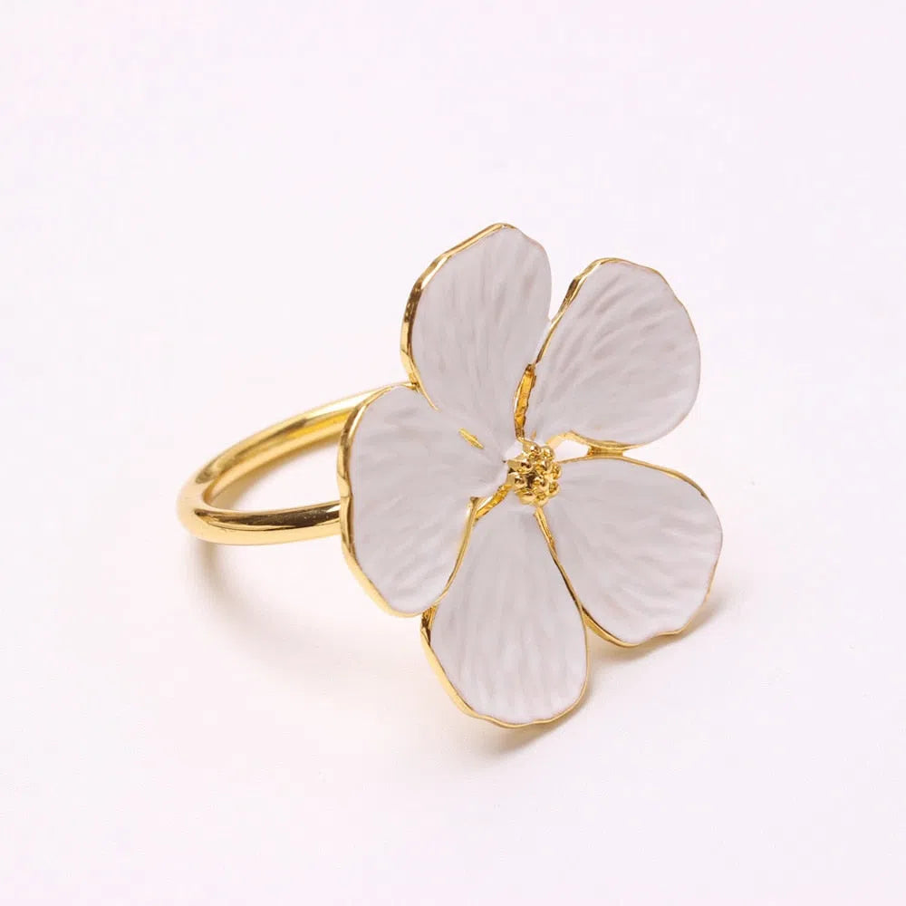 Conjunto Flor de Anéis para Guardanapo - 6 Peças-Kasamô