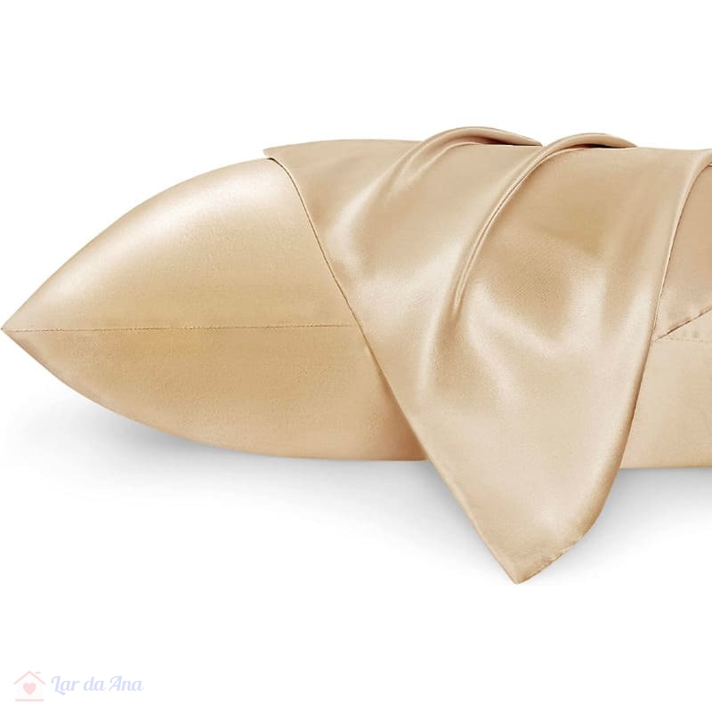 Kit Fronha de Cetim para Travesseiro - 2 Peças