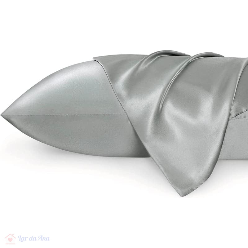 Kit Fronha de Cetim para Travesseiro - 2 Peças