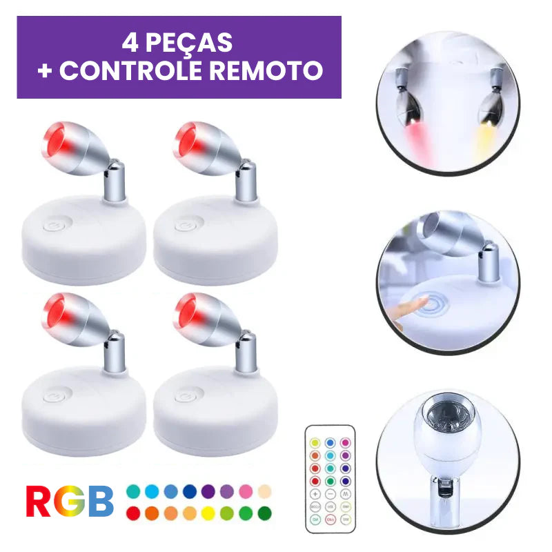 Kit Spots de Luz RGB Kasamô