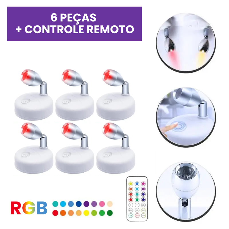 Kit Spots de Luz RGB Kasamô