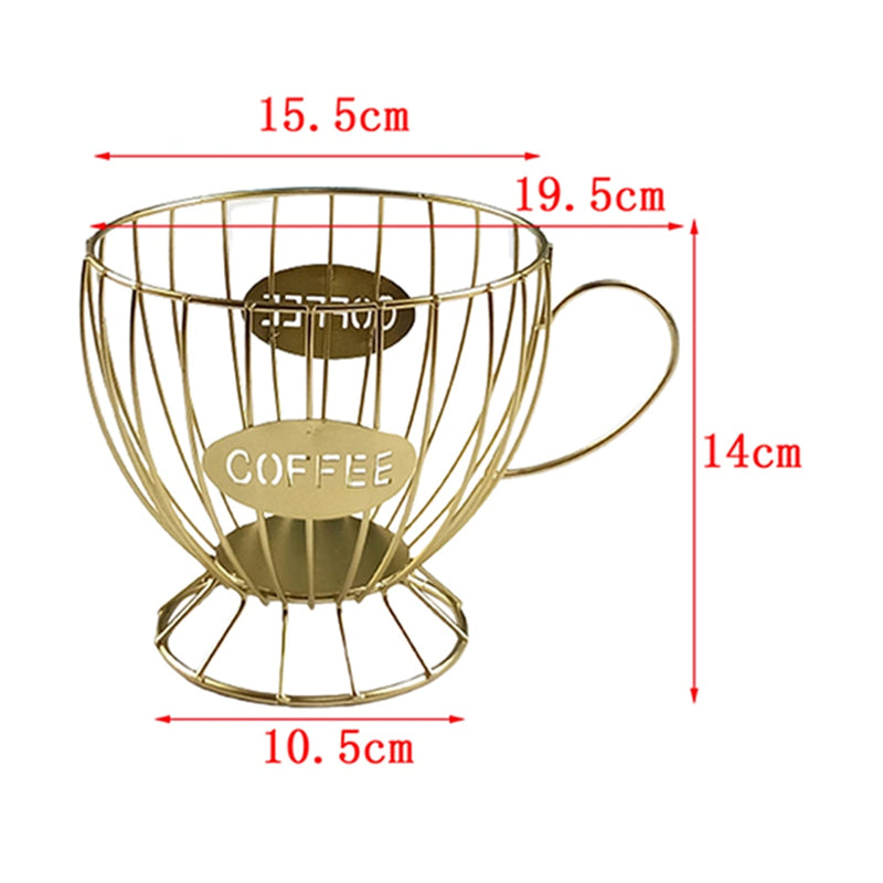 Cesta Vintage para Armazenamento de Cápsulas de Café