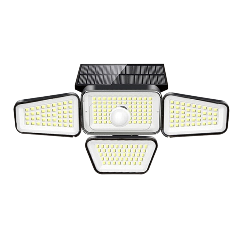 Holofote Solar LED 800W com 3 Cabeças - Solar Urbane