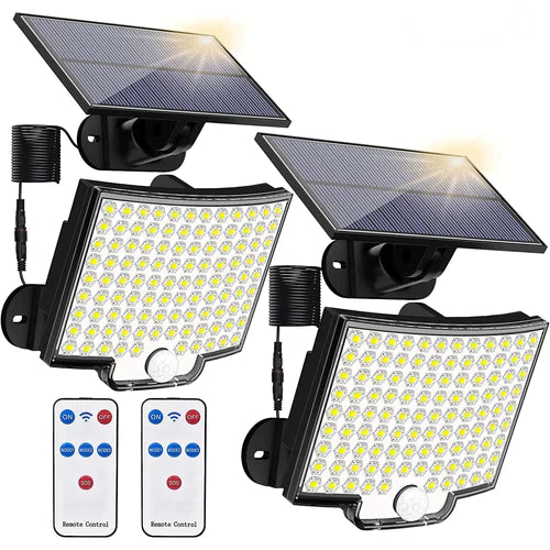 Holofote Solar LED 800W com 3 Cabeças - Tech Urbane