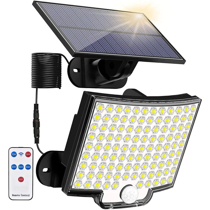 Holofote Solar LED 800W com 3 Cabeças - Tech Urbane