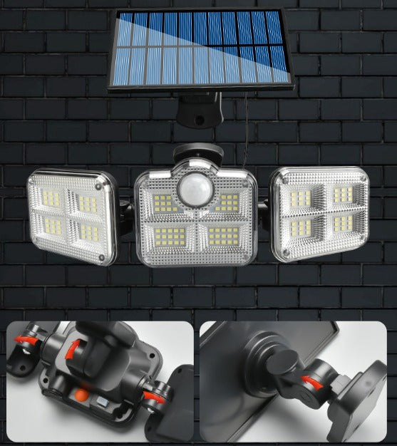 Holofote Solar LED 800W com 3 Cabeças - Power Urbane