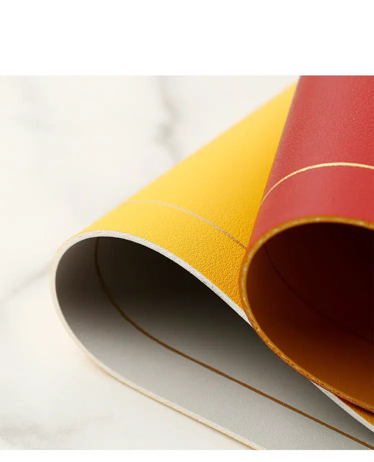 Jogo Americano de Couro Bicolor Frente e Verso