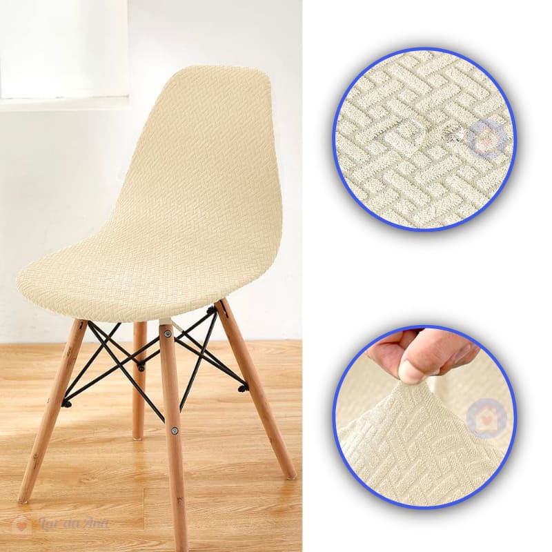 Kit Capas de Cadeira Eames Eiffel - Tecido Jacquard