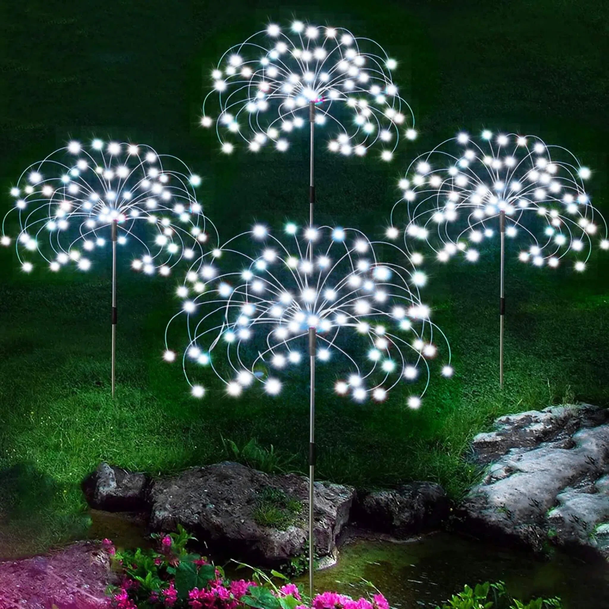 Led Solar - Fogos de Artifício Decoração de Natal-Kasamô