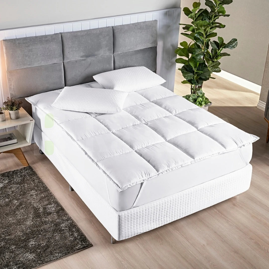 Pillow Top Premium Extra Macio 400 Fios Kasamô - Para Noites de Sono Aconchegantes