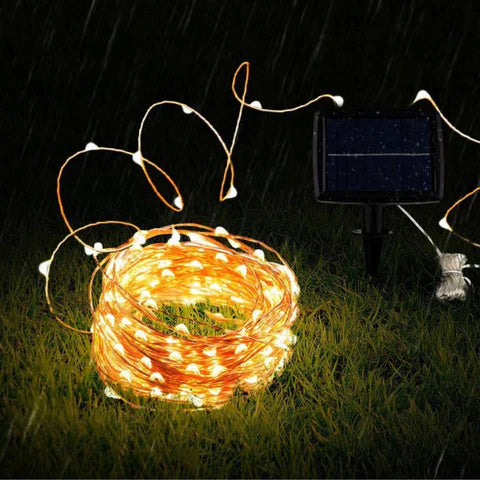Pisca Pisca Natal Solar com 8 Modos de Iluminação - Instalação em 1 minuto-Kasamô