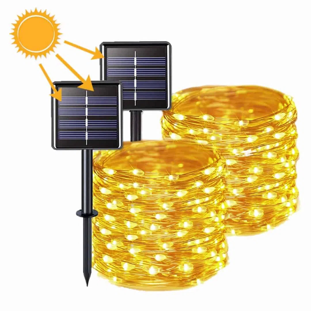 Pisca Pisca Natal Solar com 8 Modos de Iluminação - Instalação em 1 minuto-Kasamô