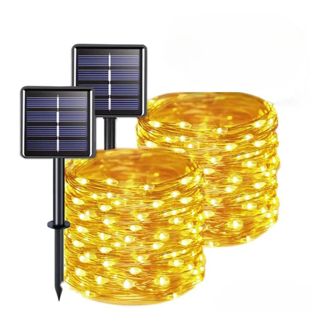 Pisca Pisca Solar de Jardim Impermeável - Decoração de Natal-Kasamô