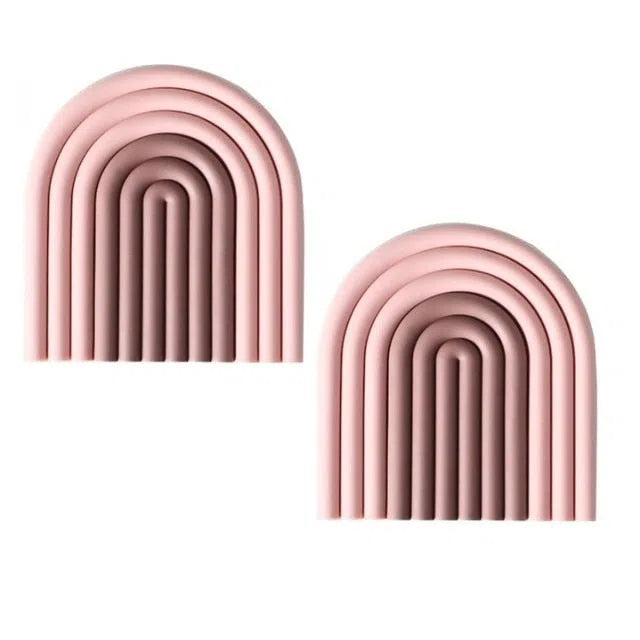 Porta Copo em Silicone Estilo Nórdico Linha Color - 2 Peças-Kasamô