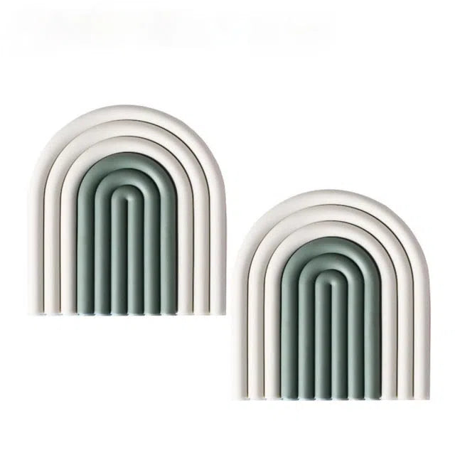 Porta Copo em Silicone Estilo Nórdico Linha Color - 2 Peças-Kasamô