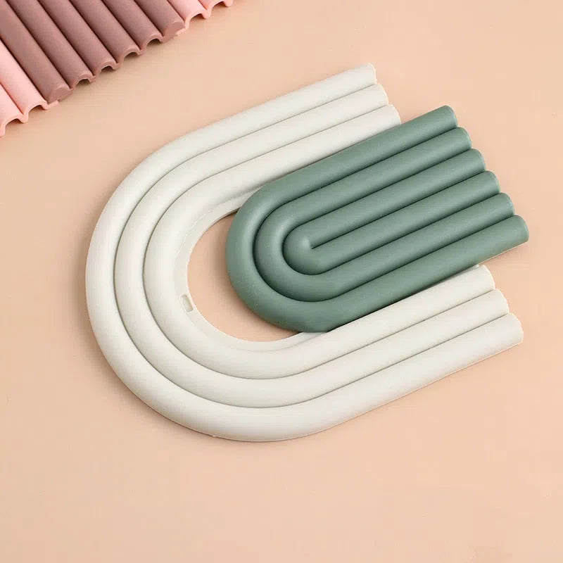 Porta Copo em Silicone Estilo Nórdico Linha Color - 2 Peças-Kasamô