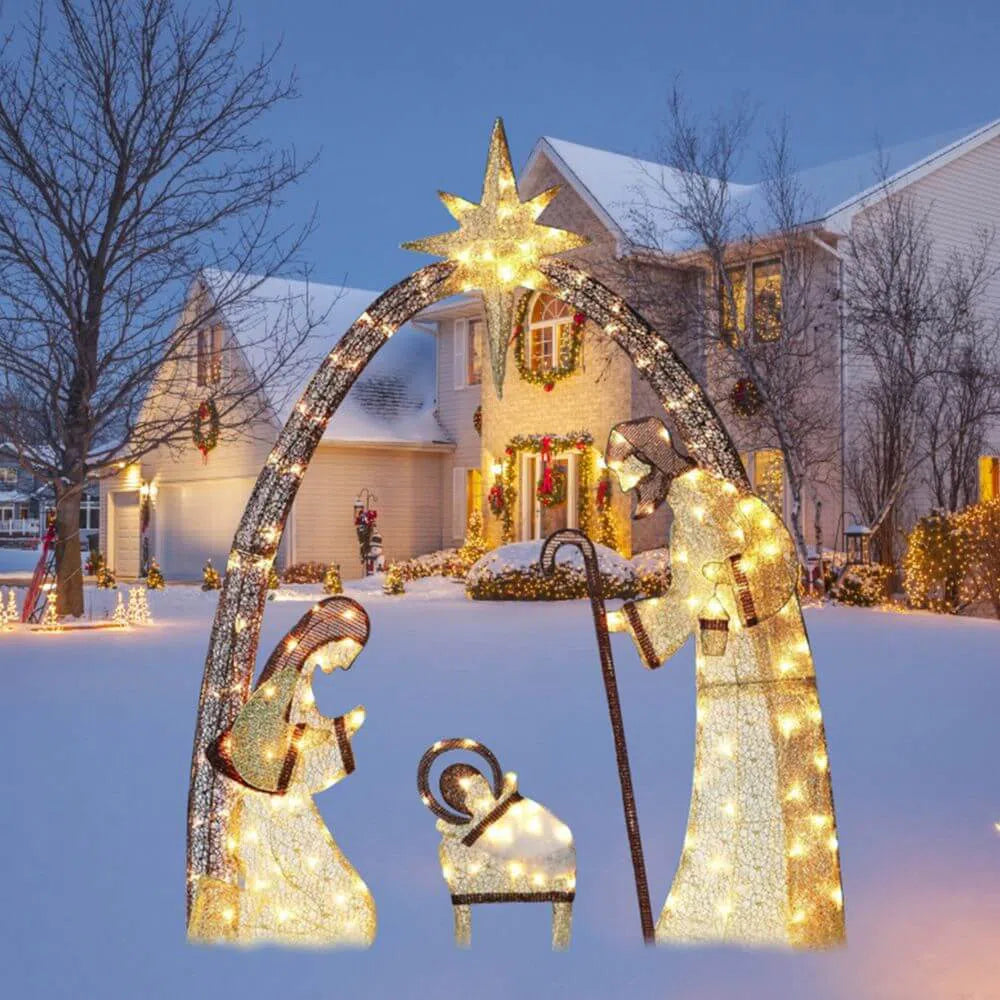 Presépio Natalino Leds Iluminado - Kasa Magia do Natal-Kasamô